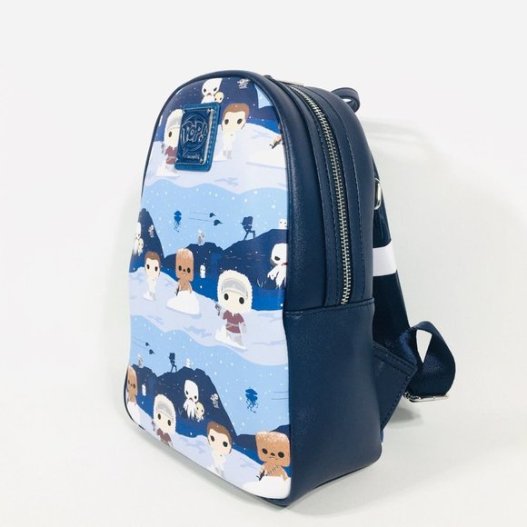 Loungefly Star Wars Hans Solo Princess Leia On Hoth Mini Backpack Exclusive main image 2